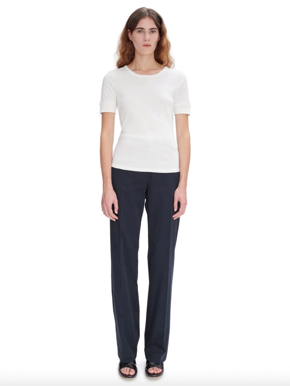 A.P.C. Katie Holmes June Trousers Navy - Picture 2 of 8